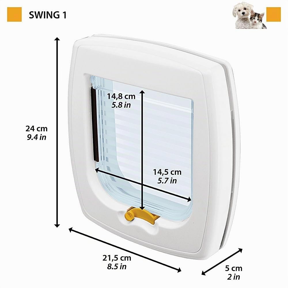 ferplast-swing-1-haustierklappe-wei-f-r-glas-holz-mauerwerk-2-wege image 2