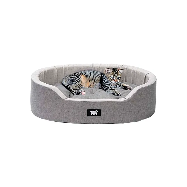 ferplast-hundesofa-hundebett-55-x-41-x-15-cm-grau-mit-sanitized-schutz image 1