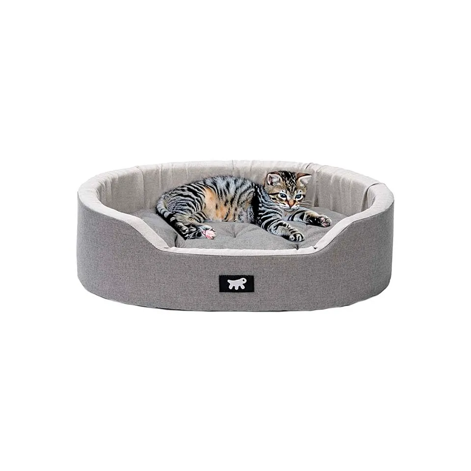 ferplast-hundesofa-hundebett-55-x-41-x-15-cm-grau-mit-sanitized-schutz image 1