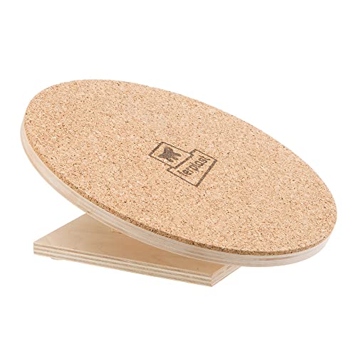 ferplast-arcade-disk-hamster-laufrad-holz-20-cm-mit-kork-lauffl-che image 8