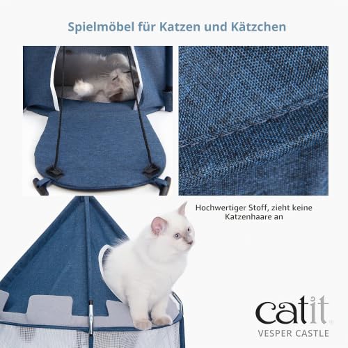 catit-vesper-burg-katzenm-bel-in-blau-faltbar image 8