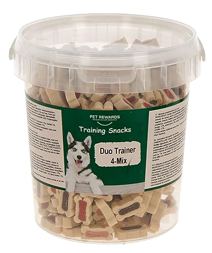 kerbl-duo-trainer-4-mix-500-g-eimer-trainingsleckerli-mit-huhn-wild-minze-und-la image 3