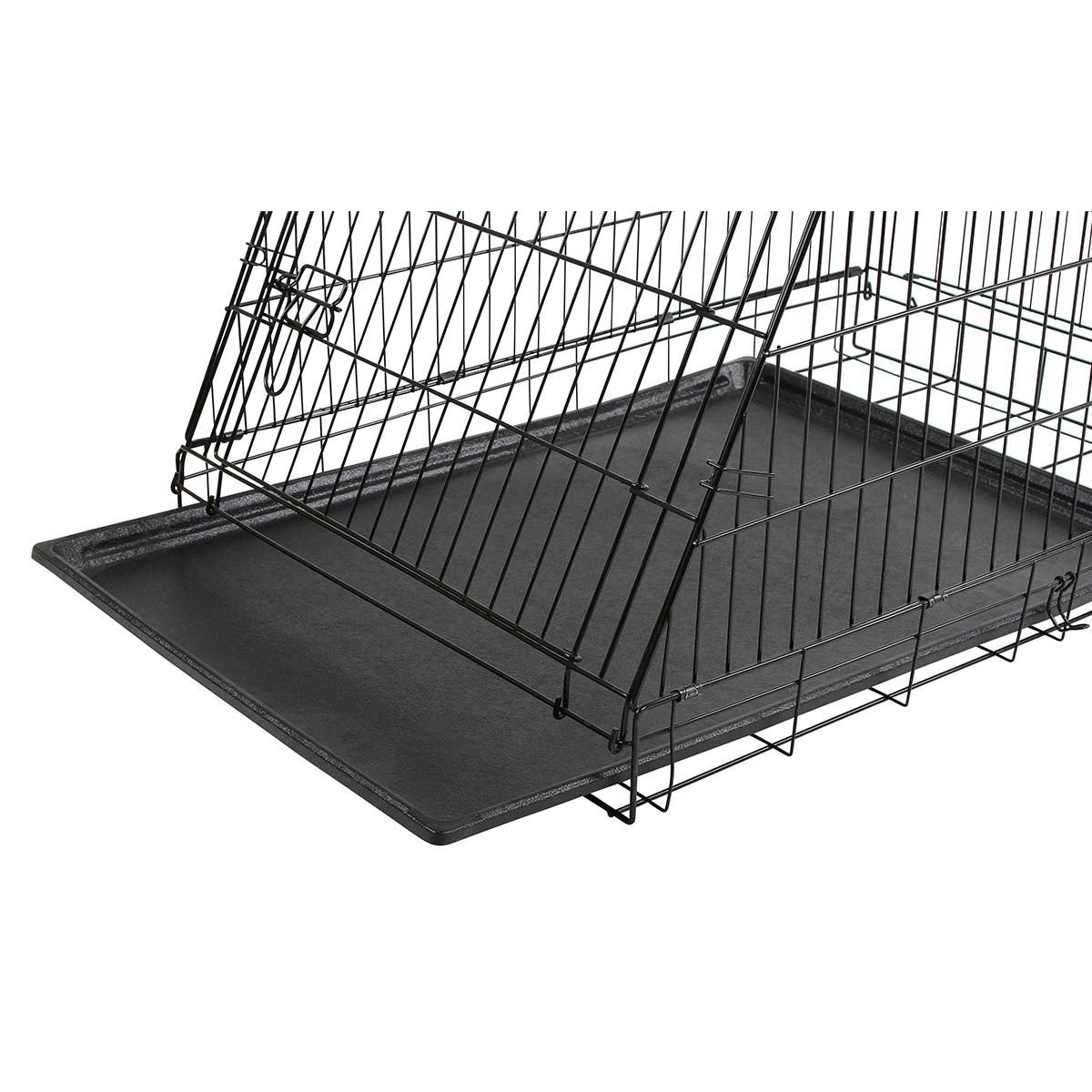 kerbl-pet-gittertransportbox-schwarz-107-x-74-x-85-cm-2-t-ren image 2