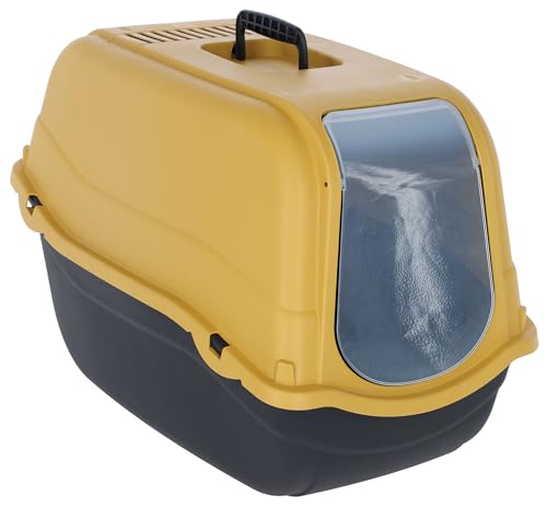 kerbl-pet-katzentoilette-minka-hellgrau-mint-57-x-39-x-41-cm-mit-haube image 7