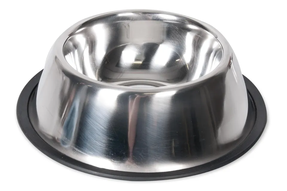 karlie-inox-cocker-hundenapf-edelstahl-900-ml-mit-gummirand-durchm-16-21-cm image 1