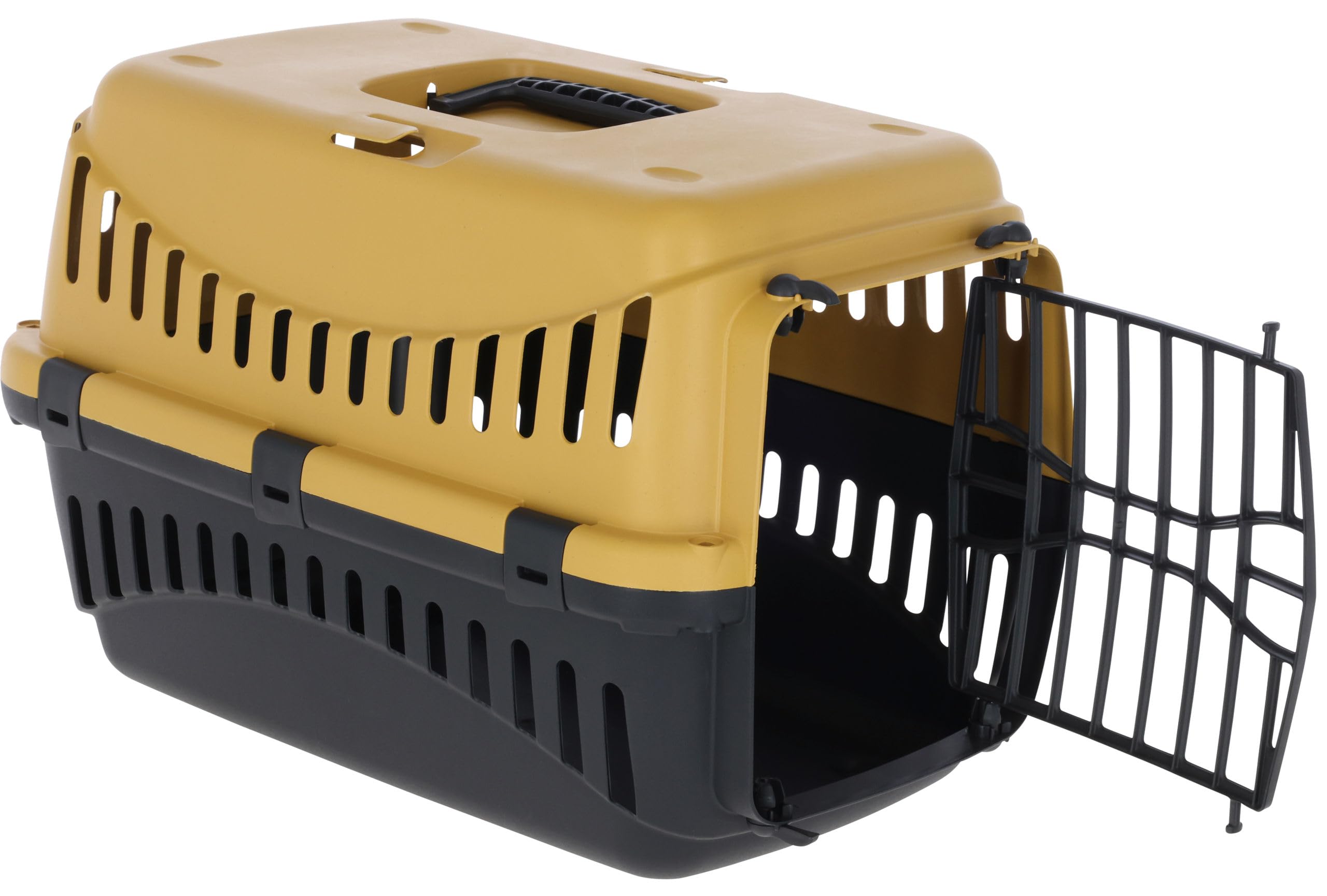 kerbl-pet-transportbox-expedion-honey-schwarz-45-x-30-x-30-cm-bis-10-kg image 2