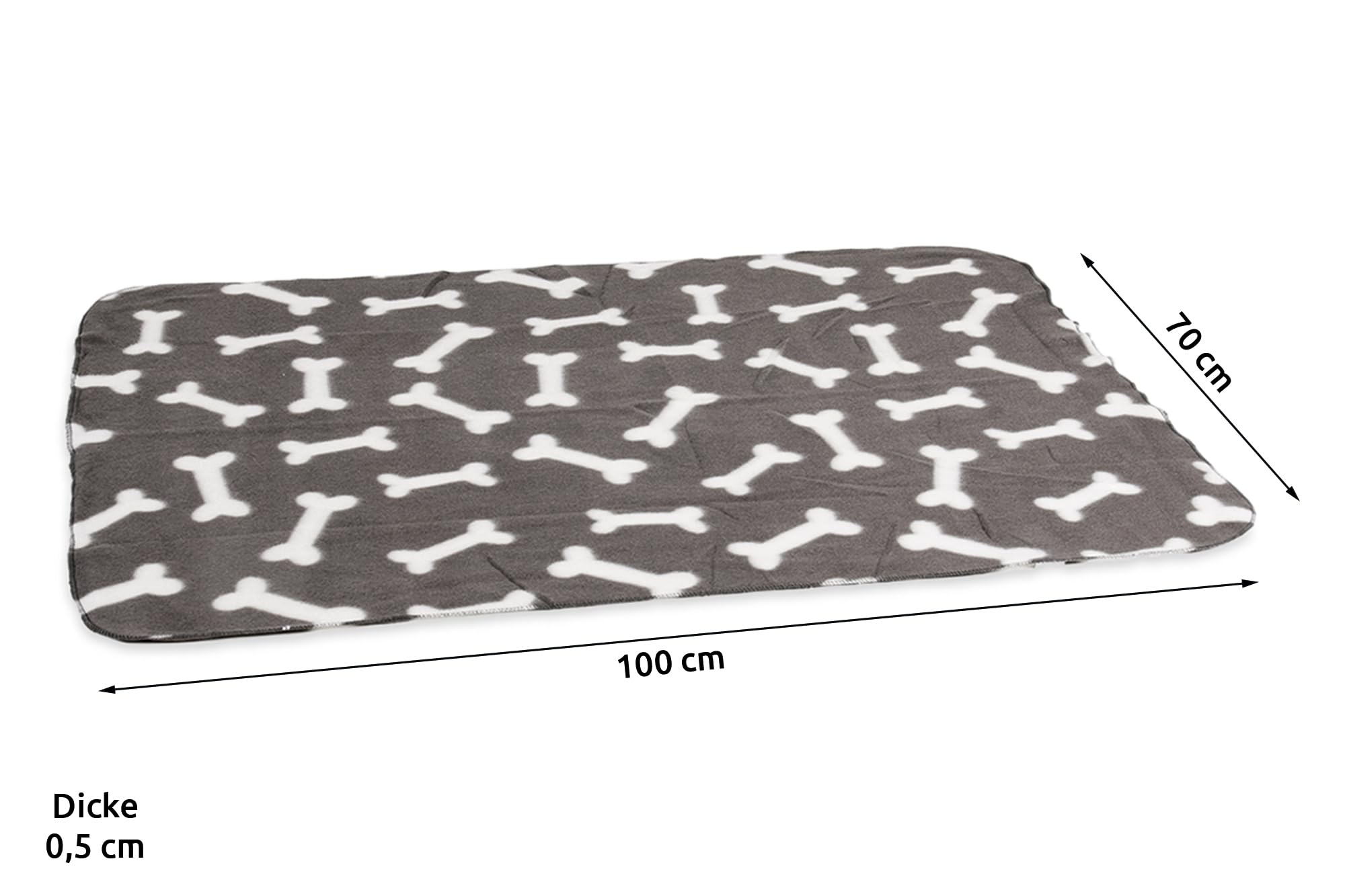 karlie-fleecedecke-f-r-hunde-mit-knochenmotiv-grau-100x70-cm image 4