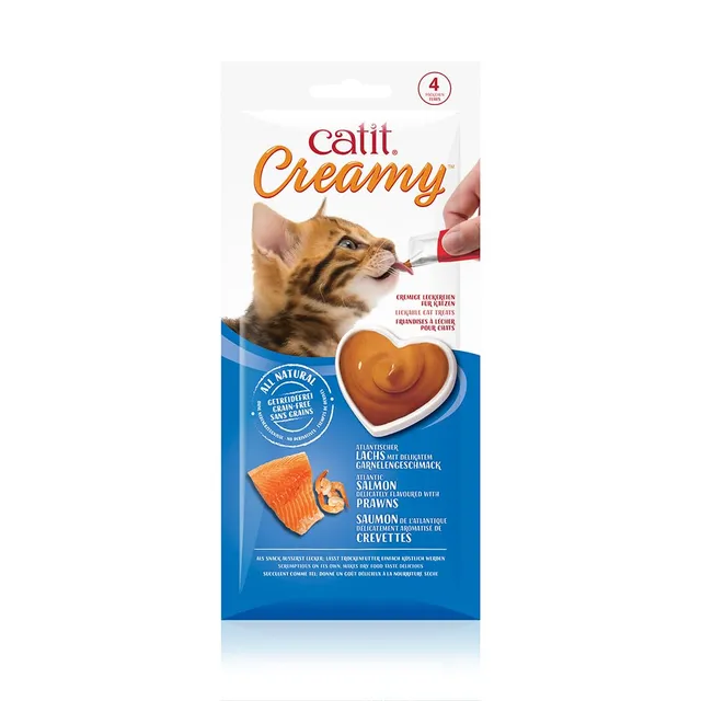 catit-creamy-lachs-garnele-katzen-snack-4-x-25-g-getreidefrei image 1