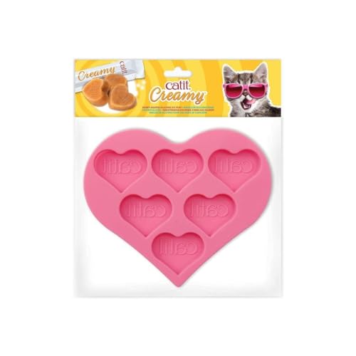 catit-creamy-ice-pops-silikon-tablett-frozen-cat-treat-tray-6-herzen image 3