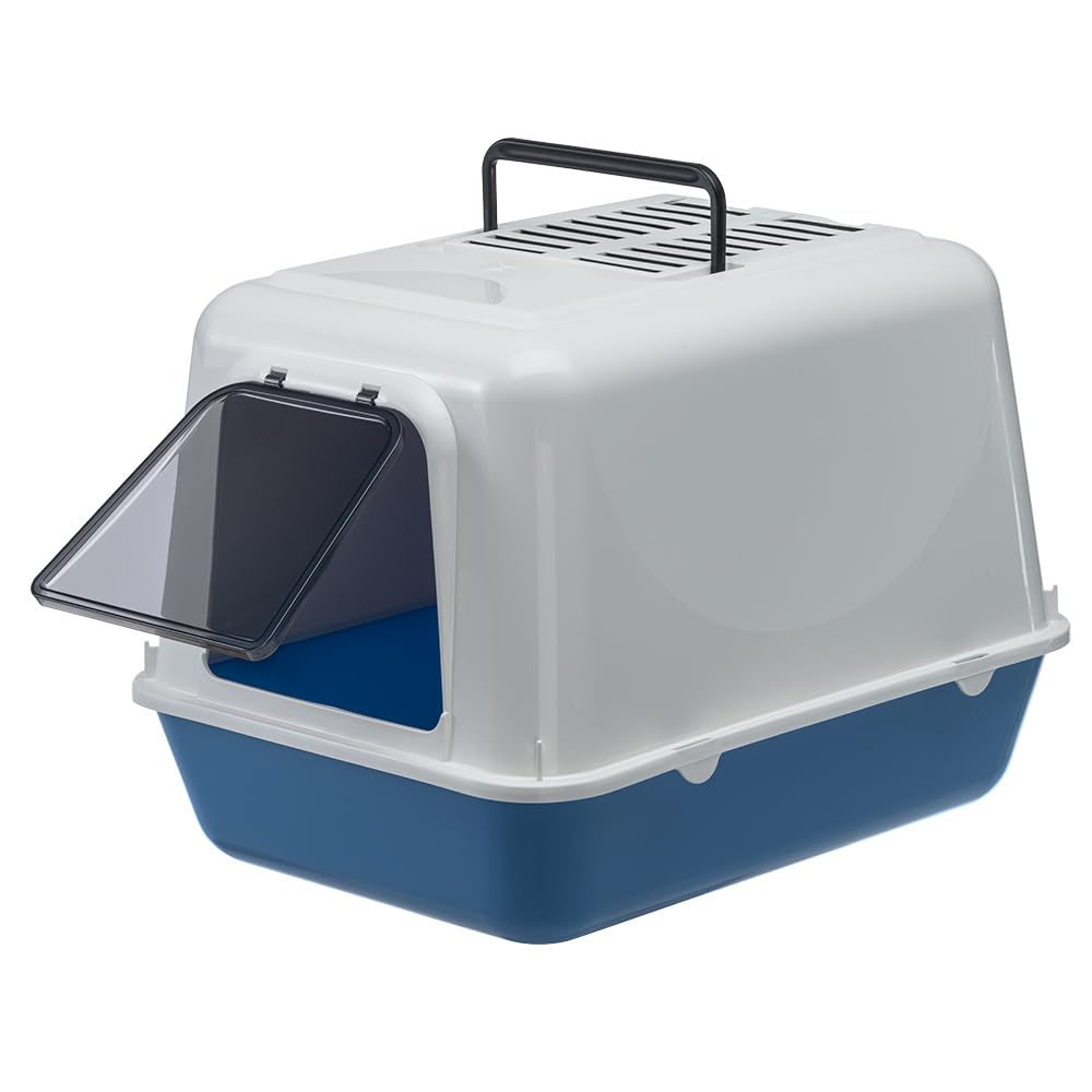 ferplast-clear-cat-20-katzentoilette-mit-deckel-39-5x52-5xh38-cm-blau-mit-aktivk image 4