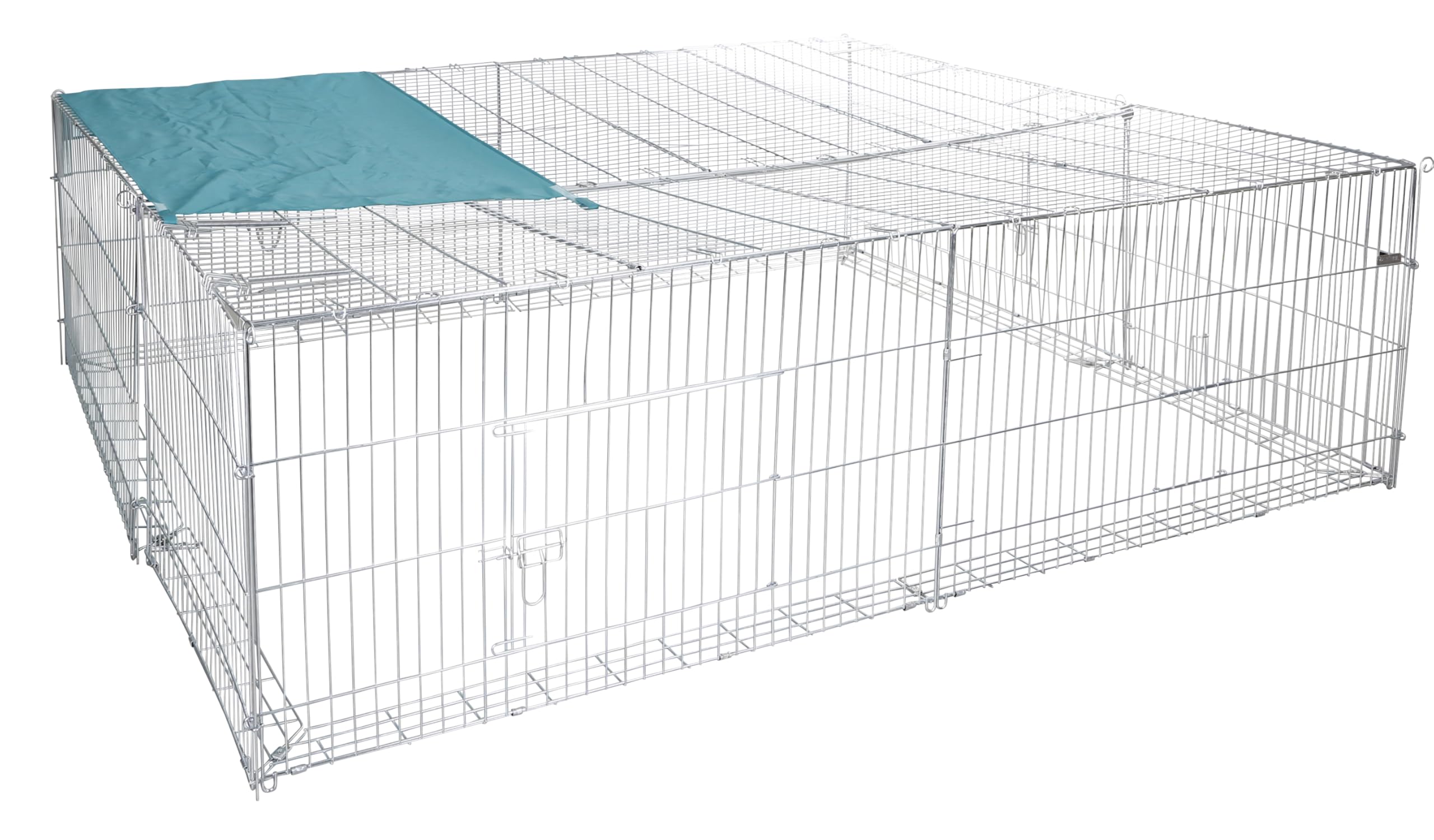kerbl-pet-freilaufgehege-230x115x70-cm-mit-ausbruchsperre-sonnenschutz-und-4-t-r image 8