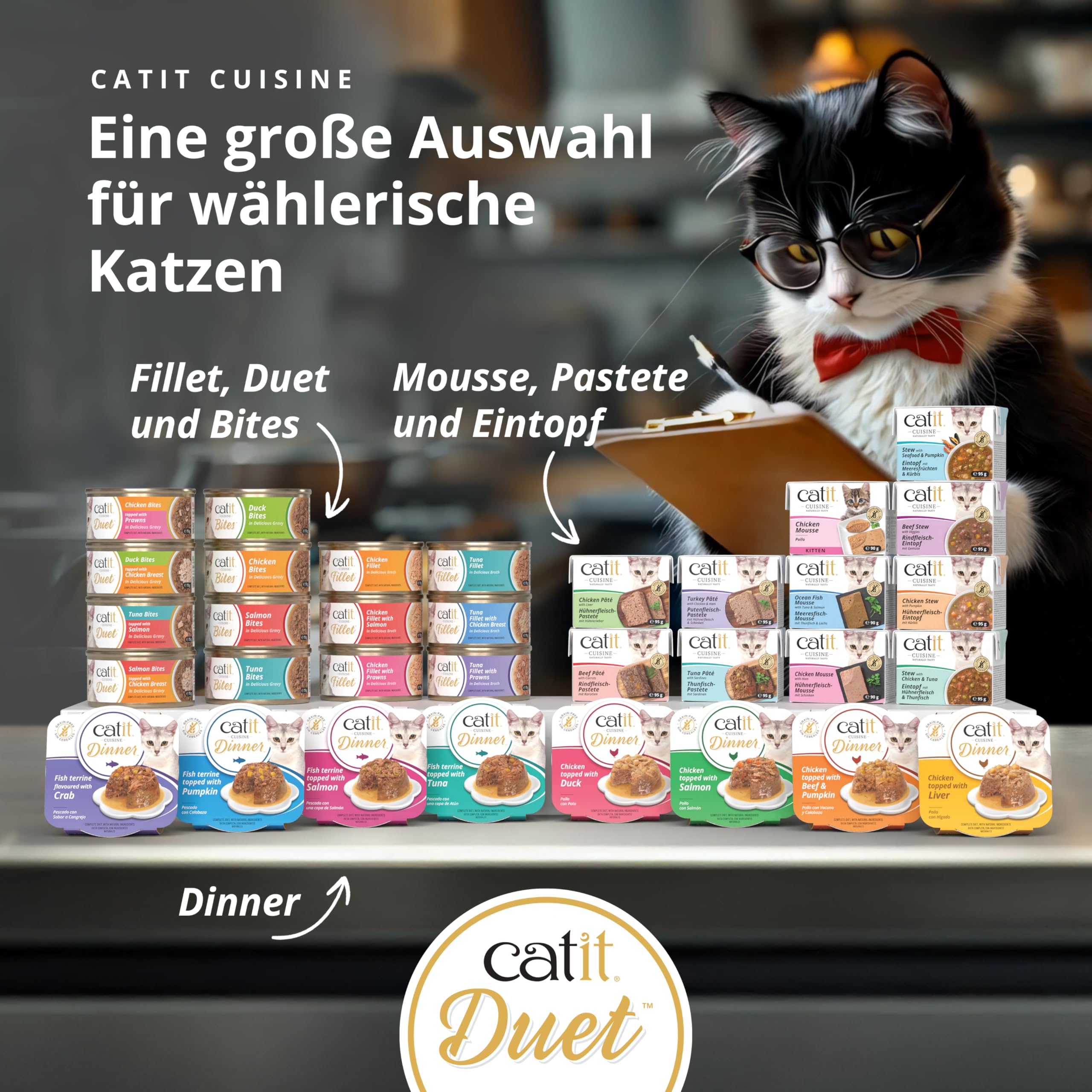 catit-cuisine-duet-mix-pack-nassfutter-f-r-katzen-12-x-75-g image 2