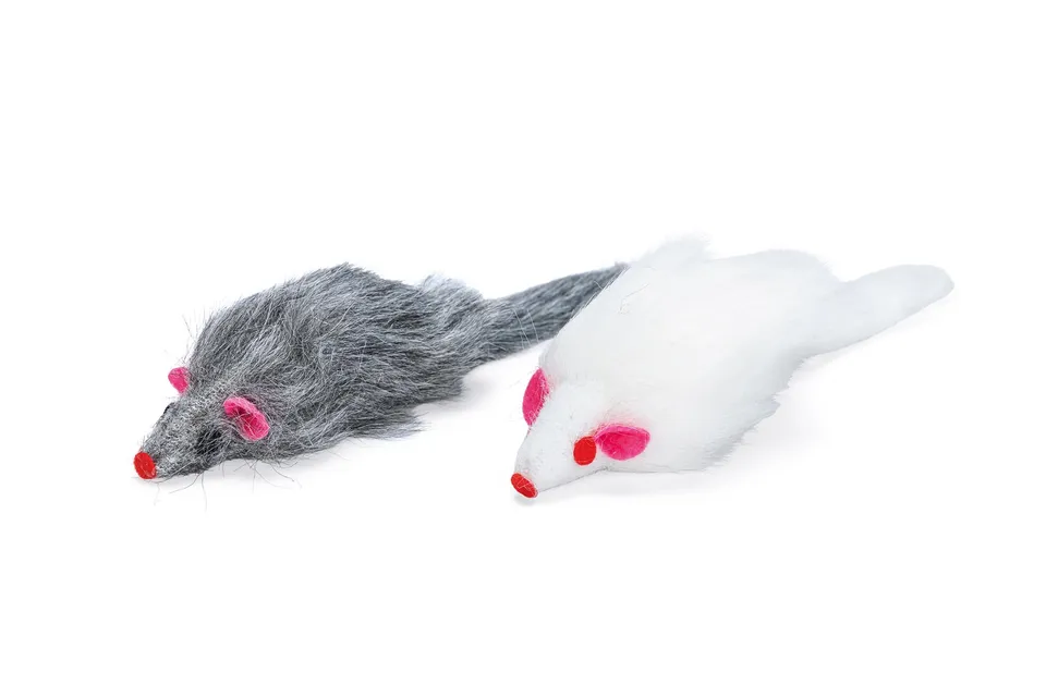 karlie-pl-sch-maus-whity-katzenspielzeug-wei-12-cm image 1