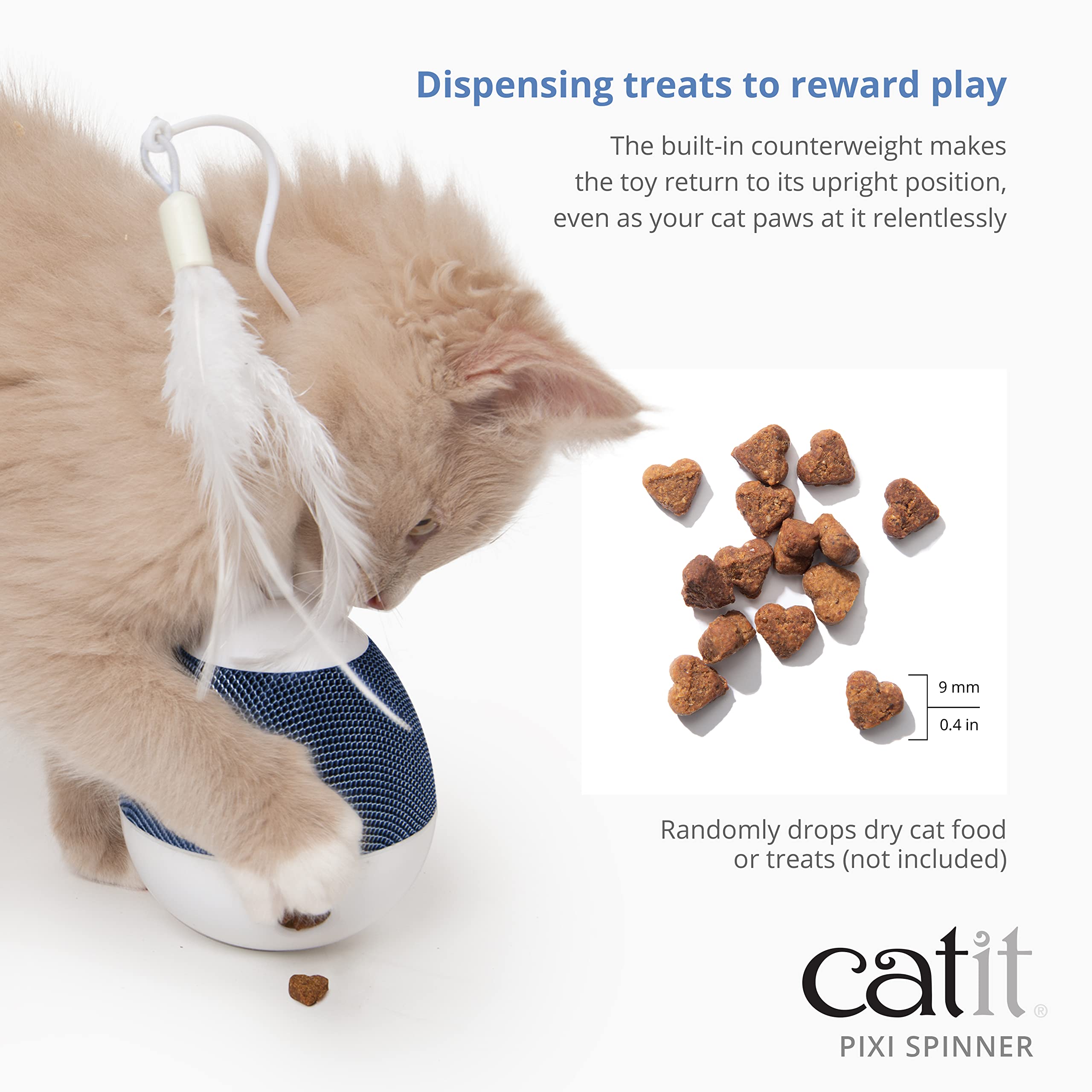 catit-pixi-spinner-leckerli-spender-interaktives-katzenspielzeug-wei-grau image 4