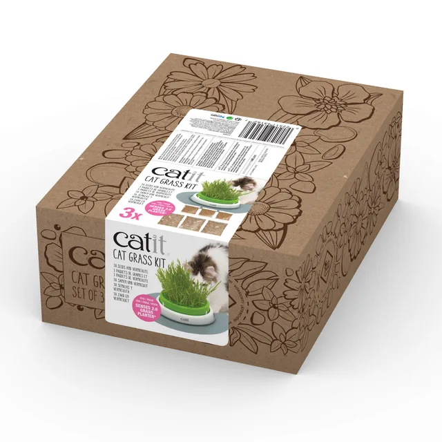 catit-katzengrassamen-set-3er-pack-pflanzset-f-r-frisches-katzengras image 1