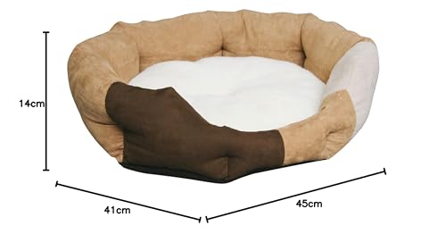 kerbl-pet-liegebett-amy-45-x-41-cm-braun-beige-f-r-kleine-hunde image 7