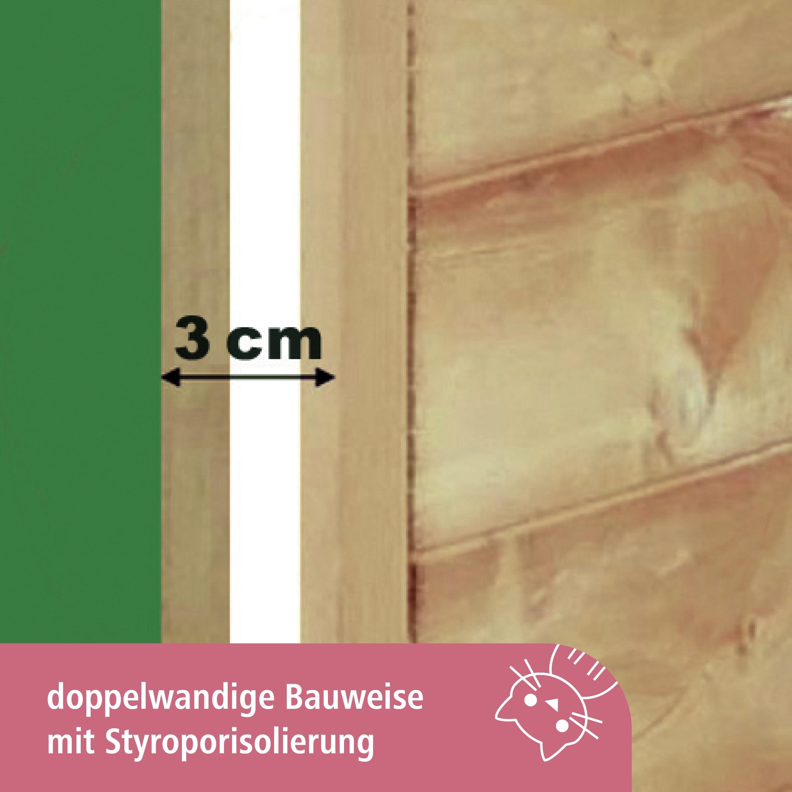 kerbl-katzenhaus-4-seasons-deluxe-88-x-57-x-77-cm-isoliert-mit-bitumendach image 5