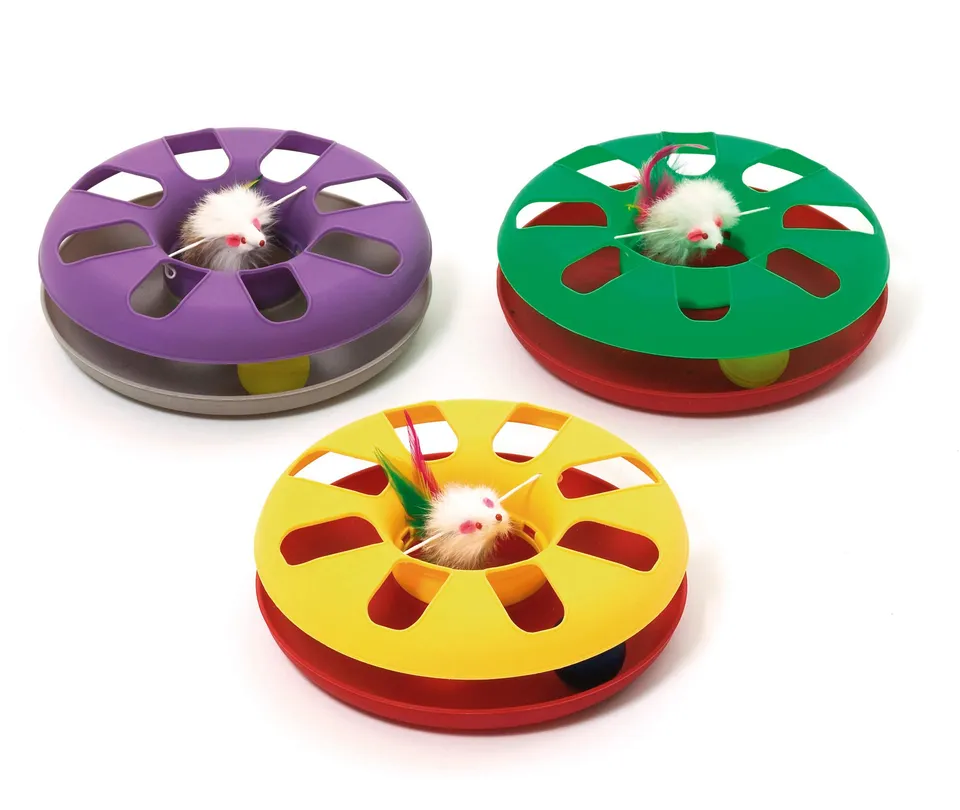 karlie-kitty-round-about-24-cm-katzenspielzeug-mit-maus-und-ball image 1