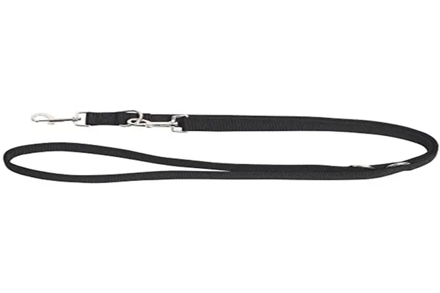 kerbl-pet-miami-plus-f-hrleine-doppelt-25-mm-200-cm-schwarz image 1