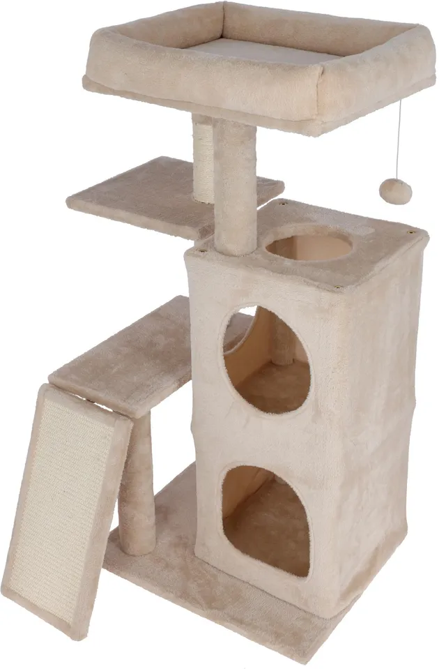 kerbl-alessia-kratzbaum-f-r-katzen-beige-48-5-x-40-x-100-cm image 1