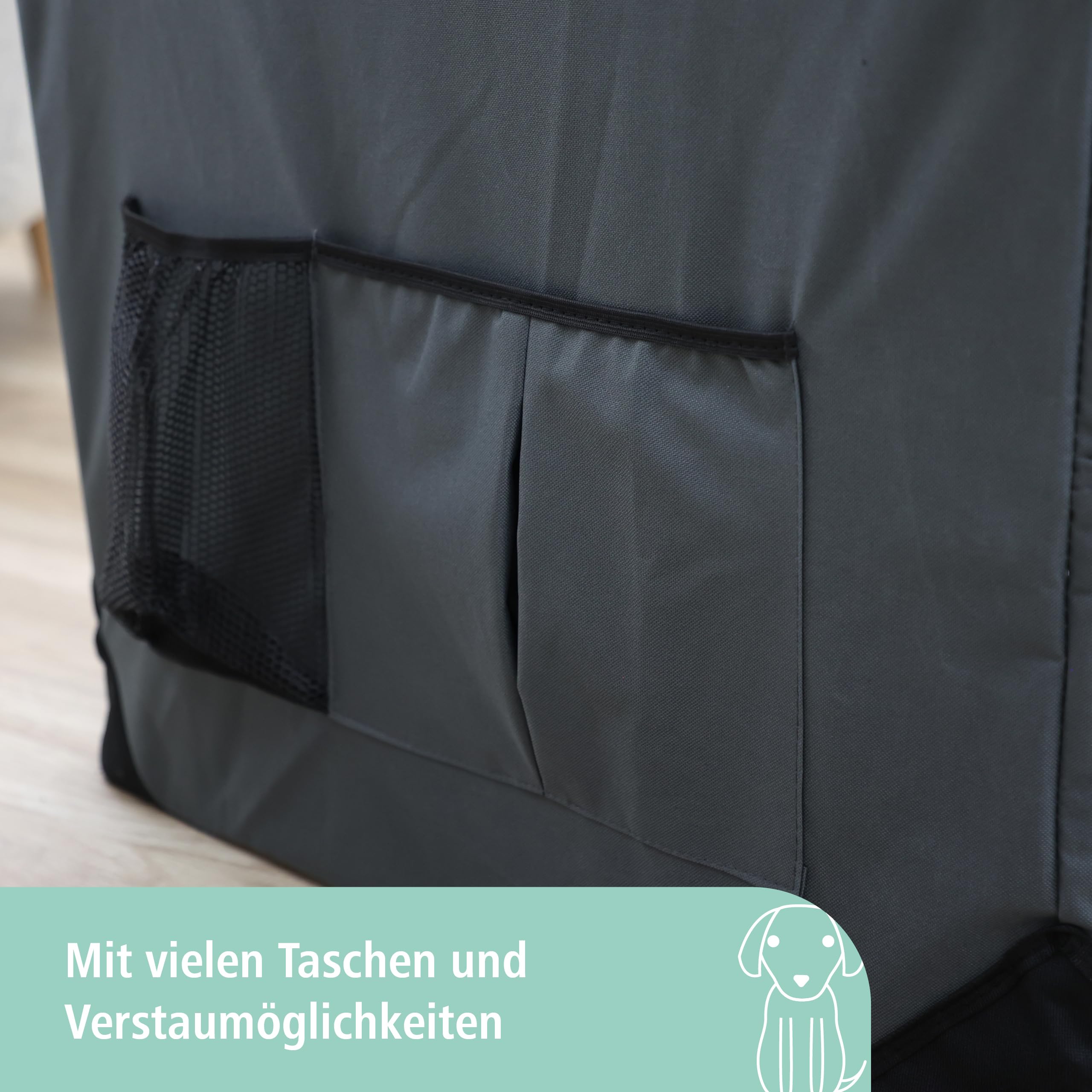 kerbl-pet-transportbox-journey-70-x-52-x-52-cm-grau-beige-faltbar image 8