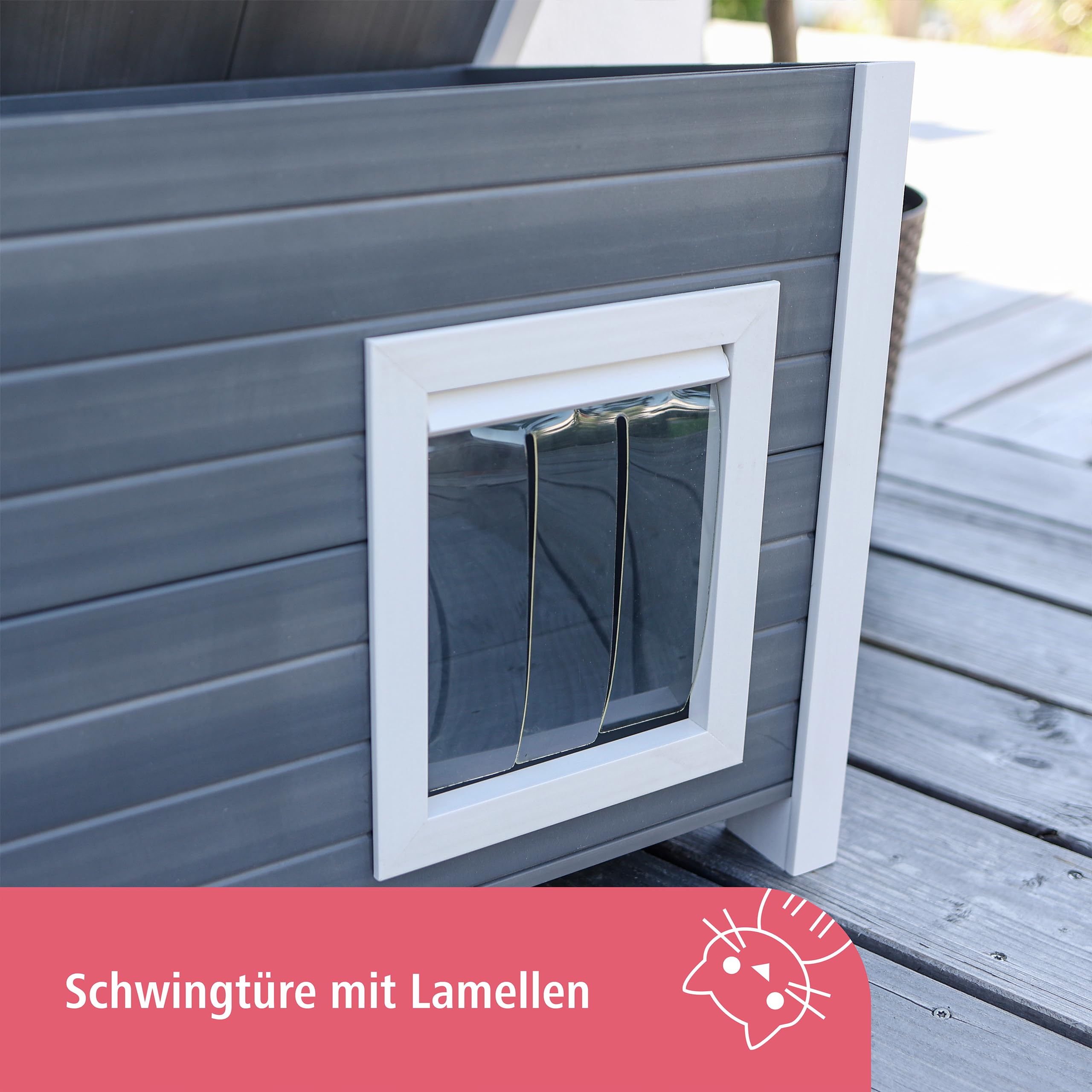 kerbl-eco-katzenhaus-eli-katzenh-tte-wetterfest-57-x-45-x-43-cm-wei-grau image 4
