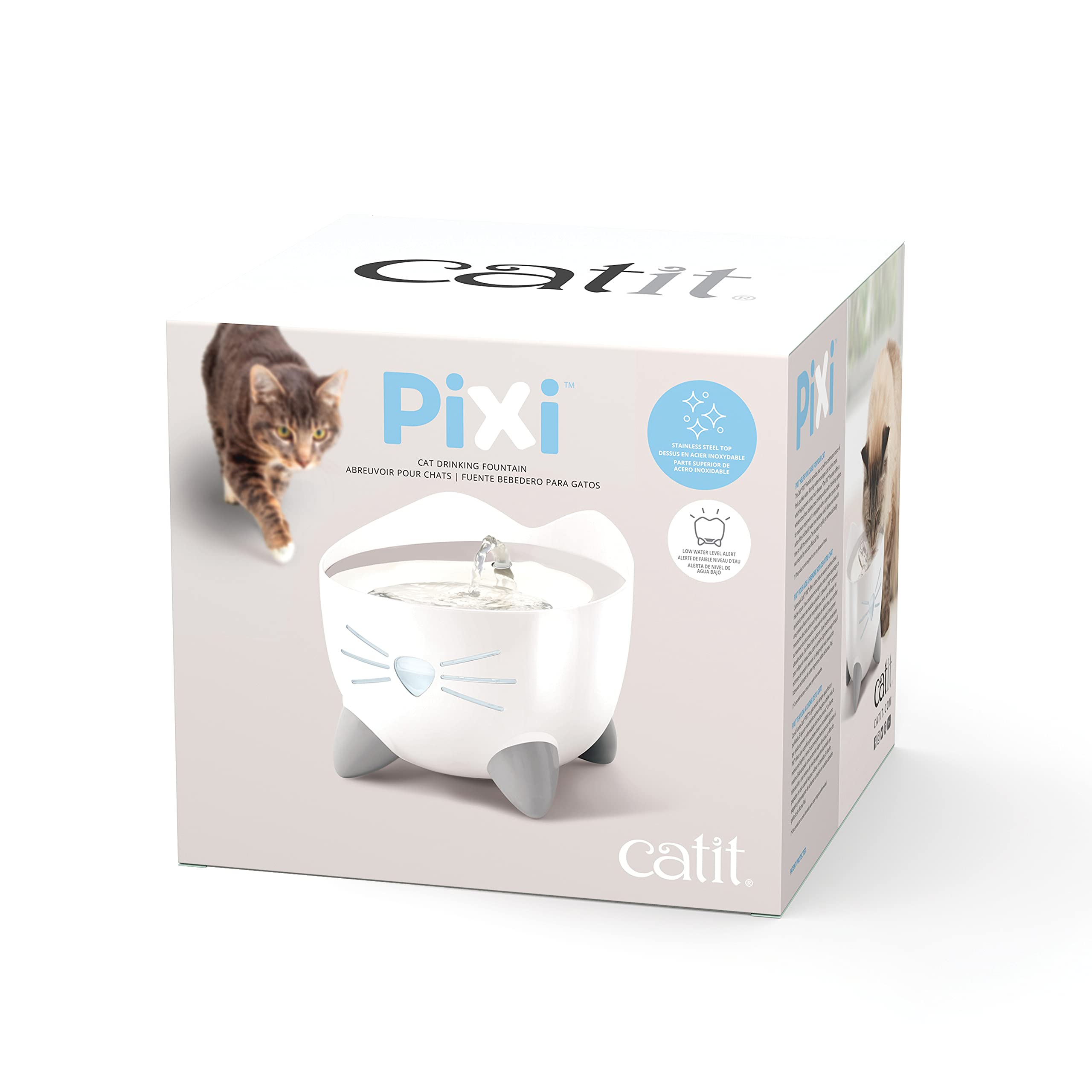 catit-pixi-cat-wasserfont-ne-mit-edelstahldeckel-trinkbrunnen image 4