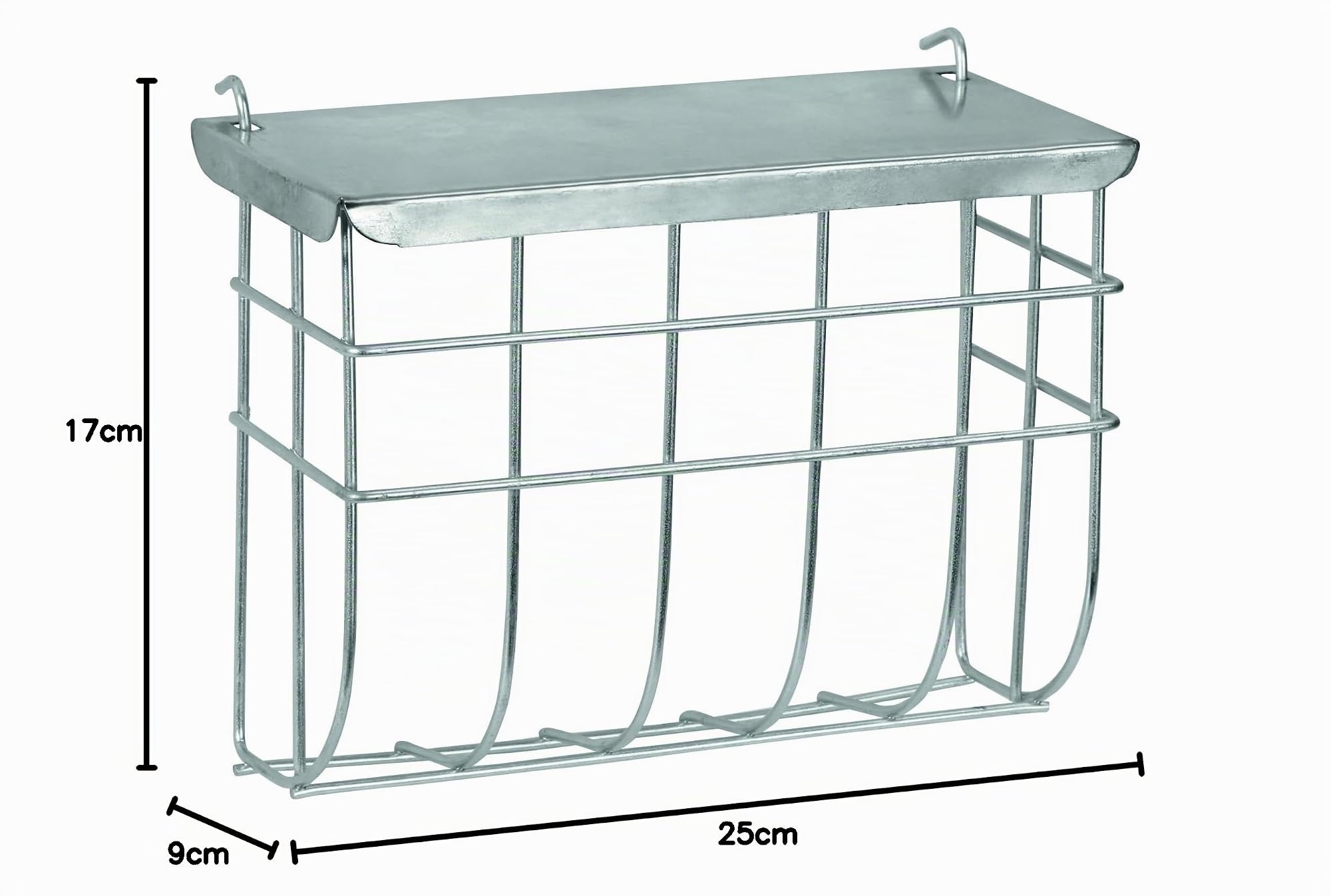 kerbl-pet-heuraufe-25-x-9-x-17-cm-verzinktes-metall-mit-deckel-zum-einh-ngen image 2