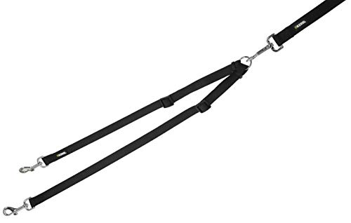 kerbl-pet-koppel-miami-schwarz-20-mm-x-40-70-cm-nylon-verl-ngerung image 2