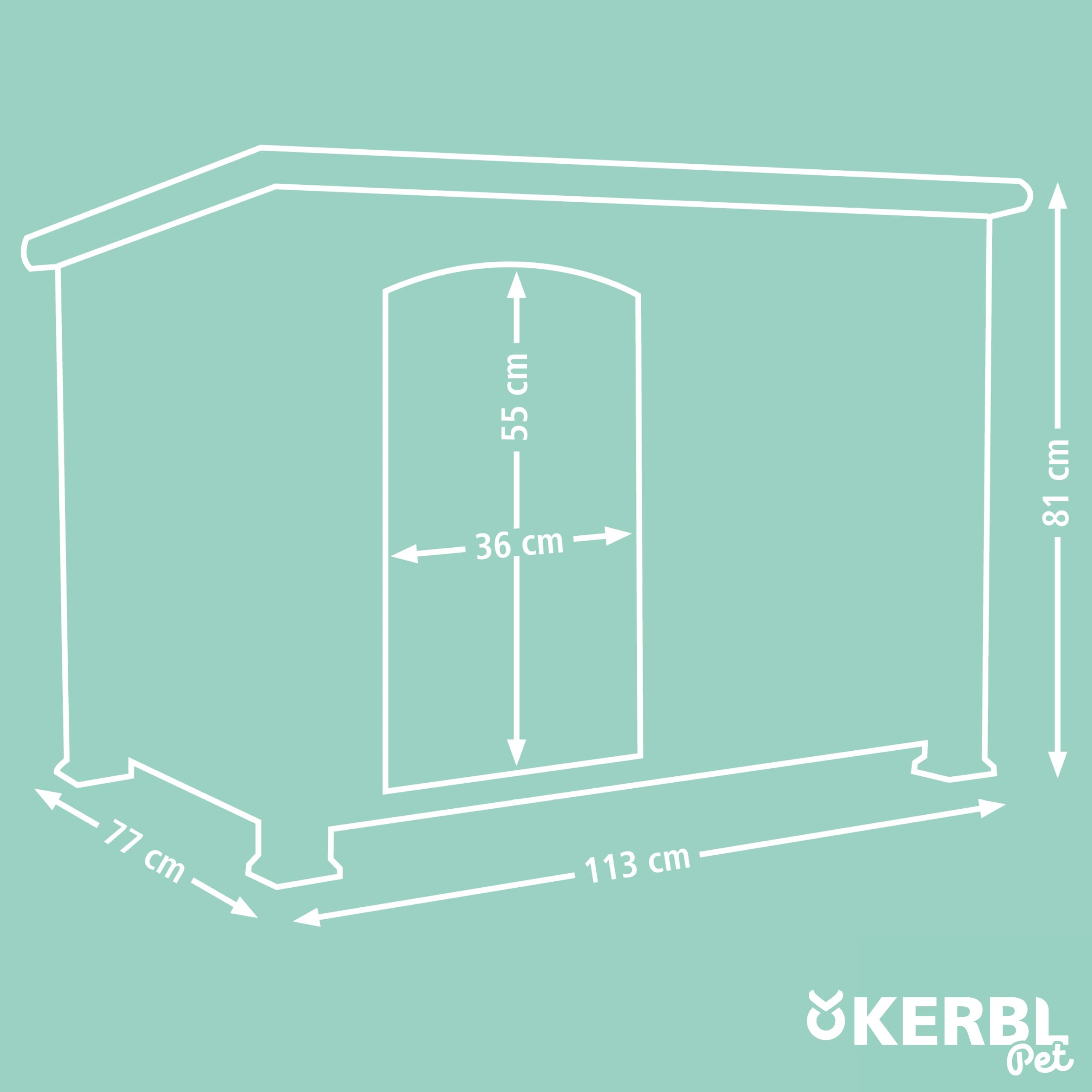 kerbl-pet-hundeh-tte-kenny-wei-grau-holz-hundehaus-113-x-77-x-81-cm image 5