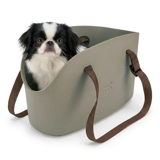 ferplast-with-me-small-hundetragetasche-14-x-35-x-h-22-cm-taupe-eva-bis-5-kg image 1
