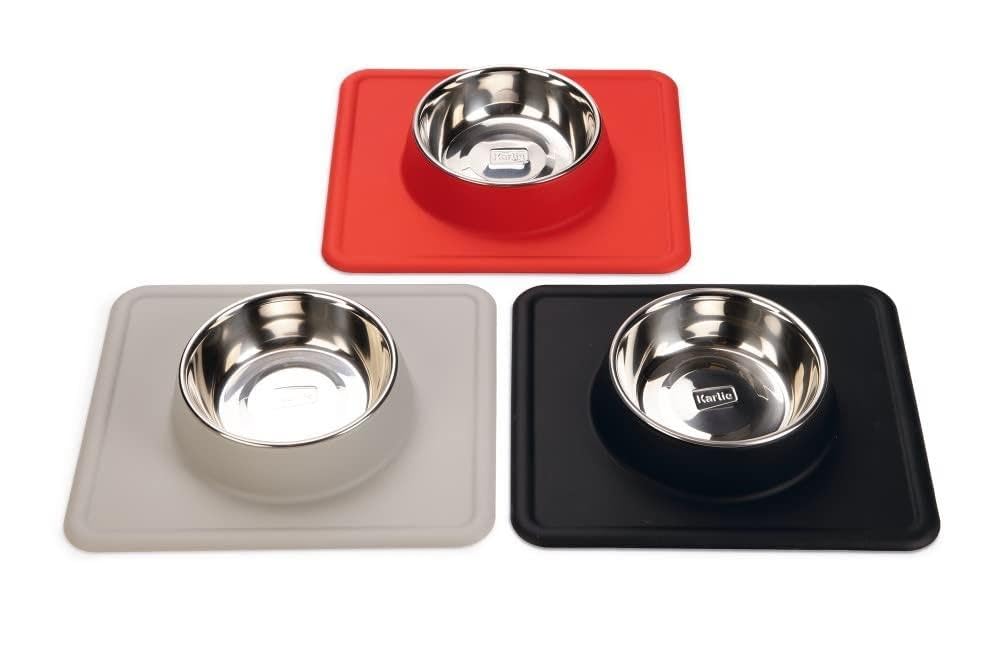 karlie-dex-silikon-inox-napf-350-ml-schwarz-edelstahlnapf-mit-silikonrand image 3