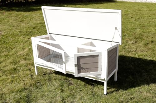 kerbl-pet-nagerhaus-freddy-kleintierstall-aus-holz-grau-wei-116-x-45-x-62-cm image 5