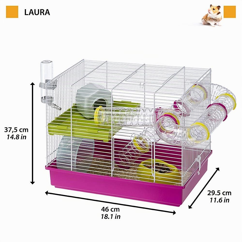 ferplast-laura-hamsterk-fig-kleintierk-fig-46-x-30-x-h-38-cm-inkl-zubeh-r image 2