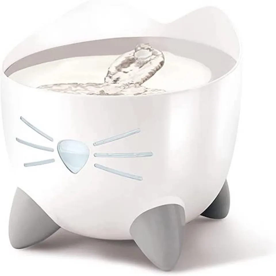catit-pixi-cat-wasserfont-ne-mit-edelstahldeckel-trinkbrunnen image 1