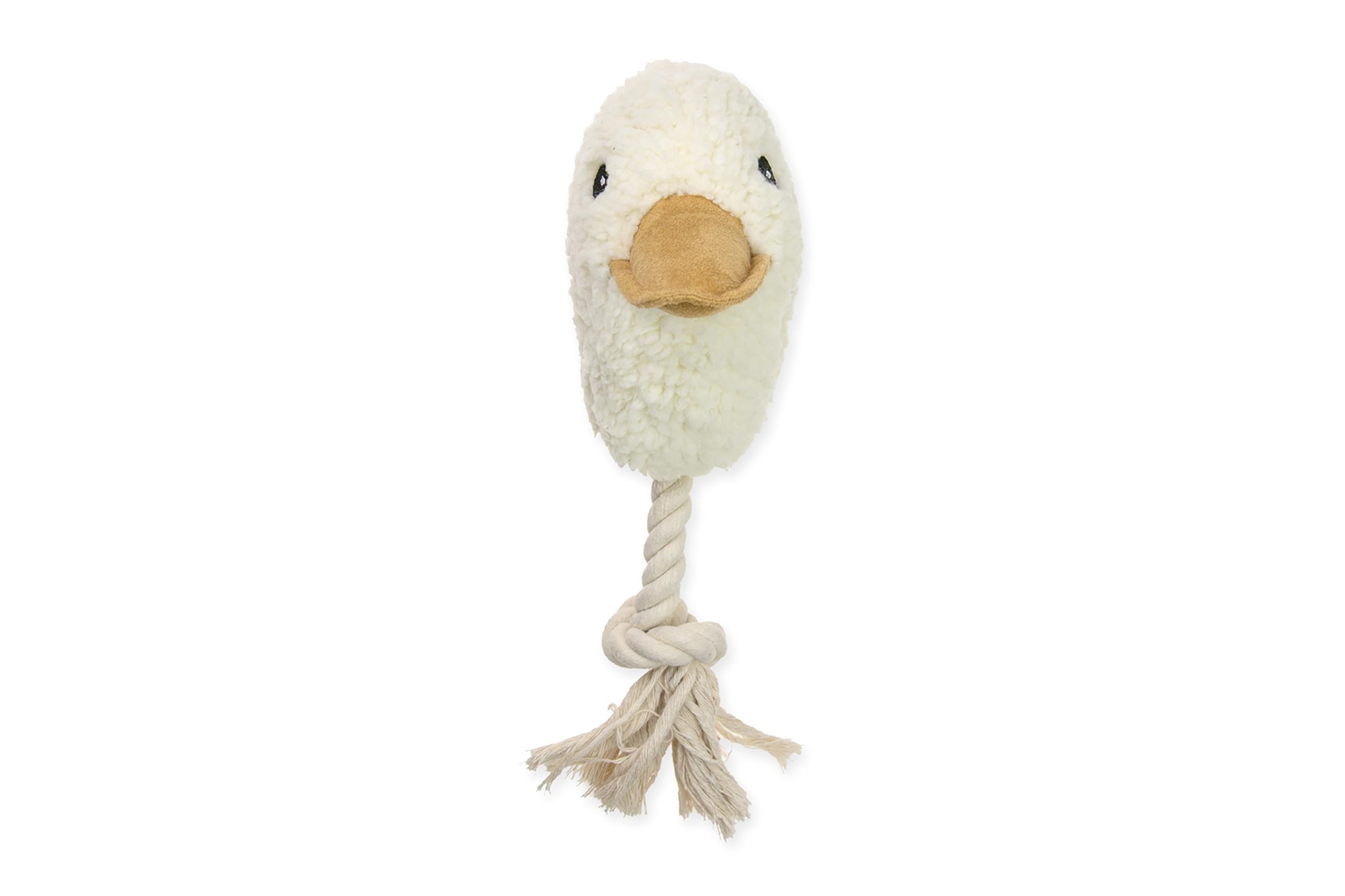 karlie-ente-mit-seil-hundespielzeug-pl-sch-beige-24x13x10-cm image 2