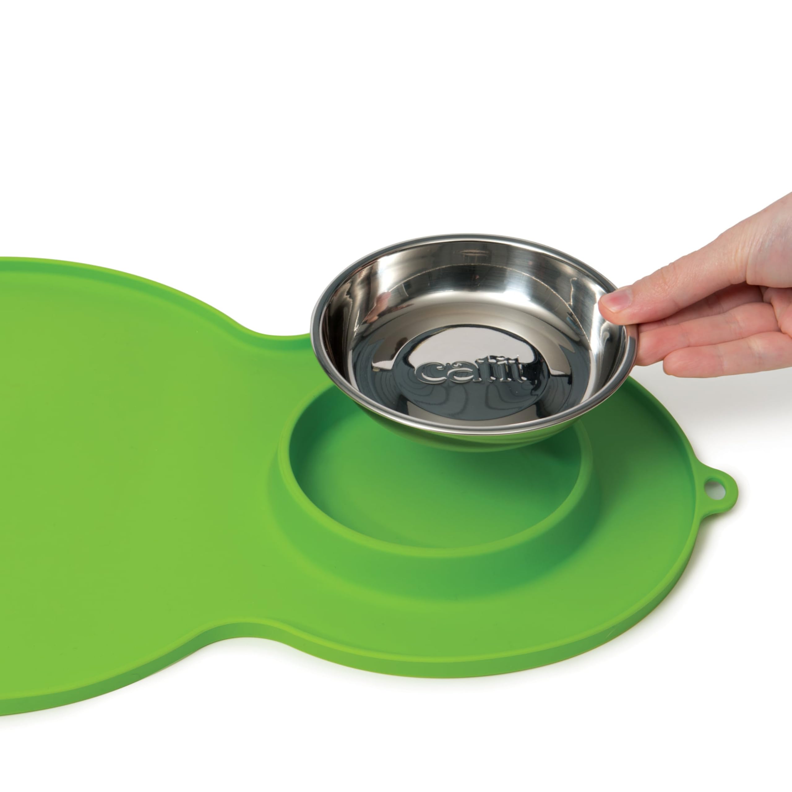catit-silikonmatte-erdnussform-unterlage-f-r-trinkbrunnen-46-x-29-cm-gr-n image 3