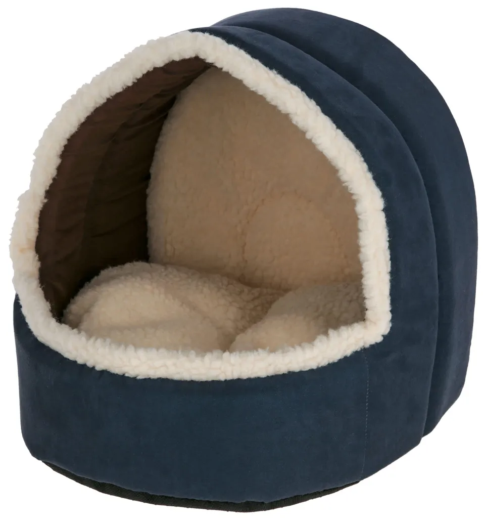 kerbl-pet-kuschelh-hle-angi-blau-35x33x32-cm image 1
