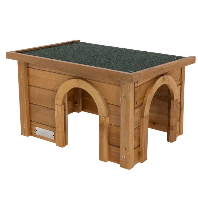 kerbl-pet-nagerhaus-45x32x27-cm-kleintierhaus-aus-spie-tanne-mit-bitumendach image 1
