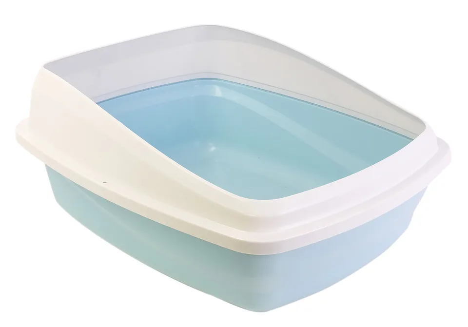 catit-katzentoilette-mit-rand-38-x-48-x-19-cm-blau-grau image 1