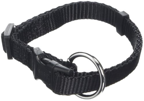kerbl-pet-hundehalsband-miami-schwarz-10-mm-halsumfang-20-35-cm-nylon-verstellba image 3