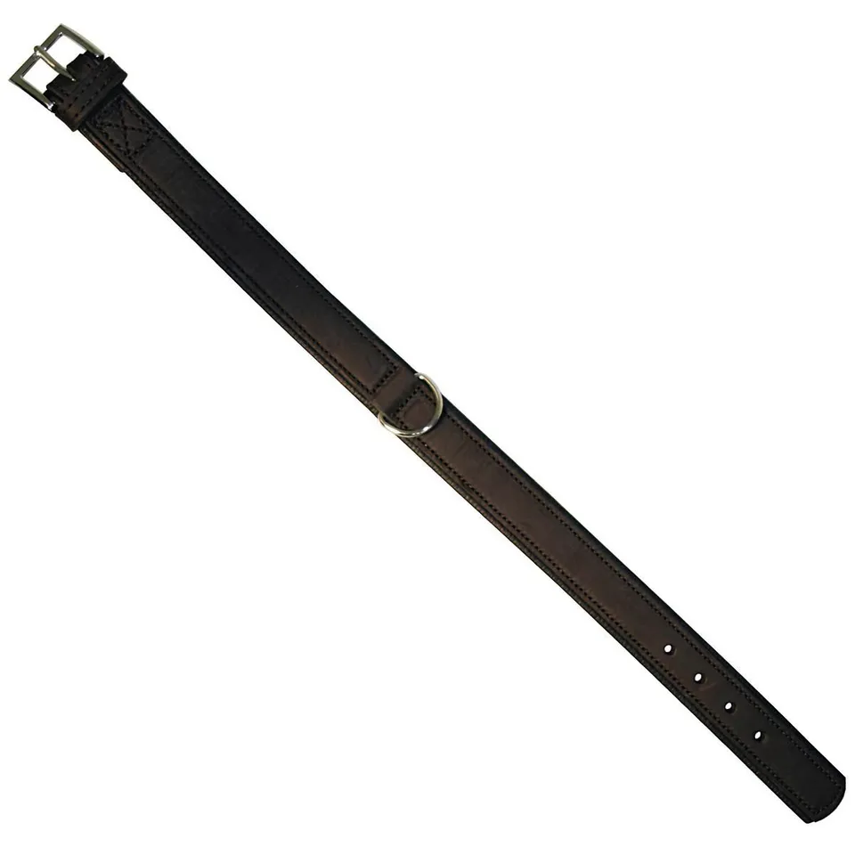 kerbl-pet-vegas-hq-leder-hundehalsband-schwarz-35-mm-50-58-cm image 1