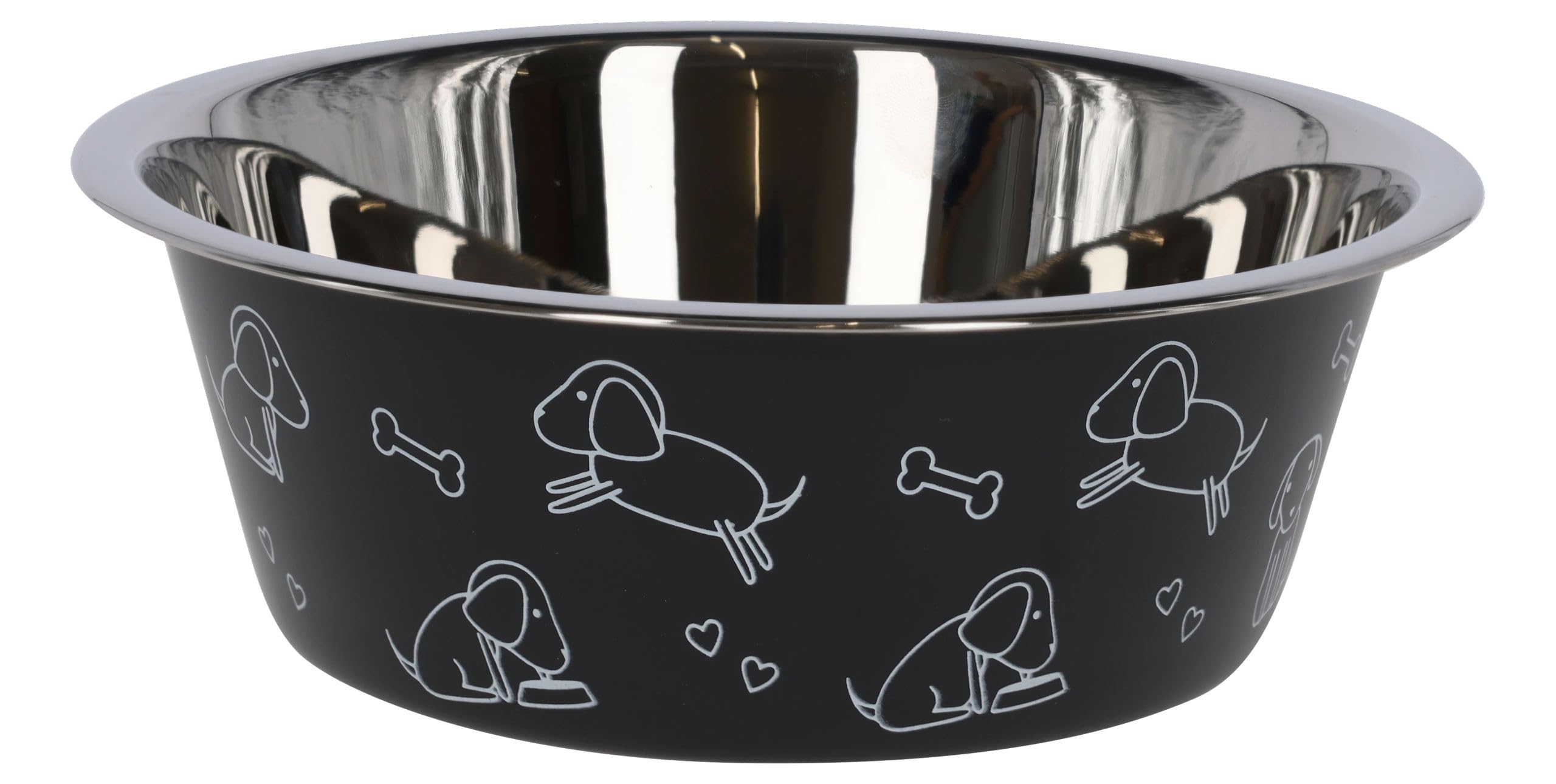 kerbl-pet-edelstahlnapf-mit-motiv-schwarz-1-800-ml-f-r-hunde image 5