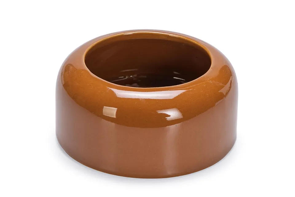 karlie-futternapf-keramik-braun-100-ml-8-5-x-8-5-x-4-cm-f-r-nagetiere image 1