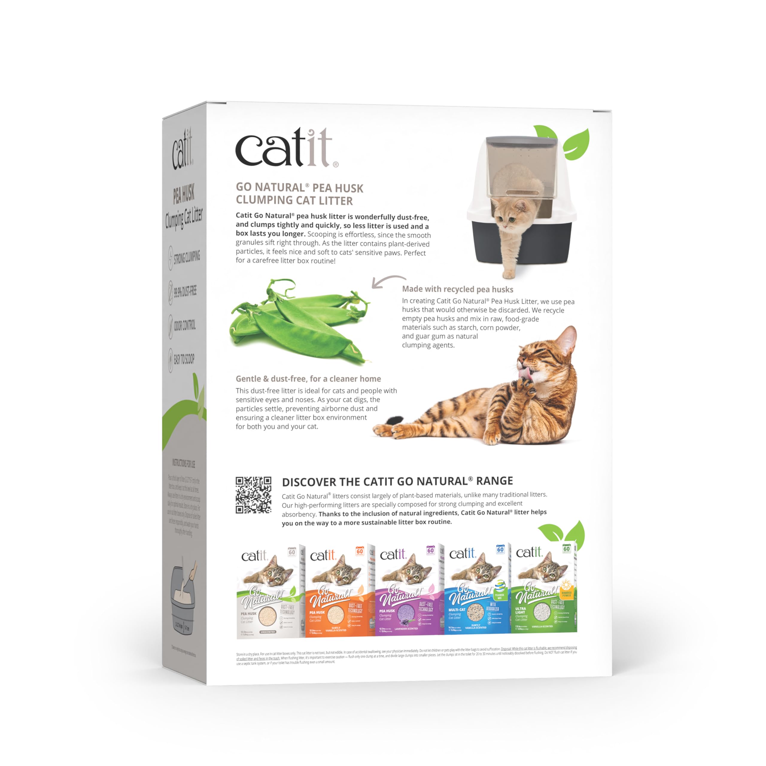catit-go-natural-katzenstreu-klumpend-parf-mfrei-5-6-kg-aus-erbsenh-lsen image 2