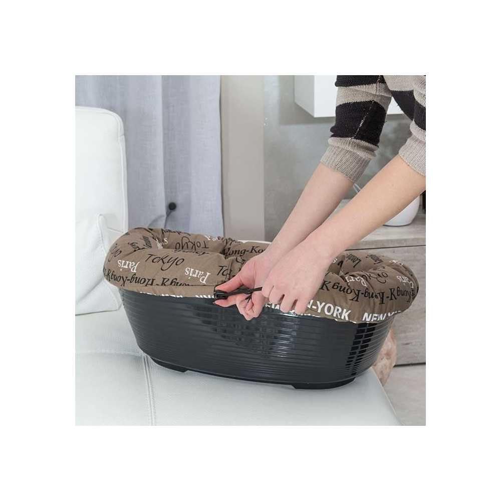 ferplast-sofa-2-hundebett-kunststoffkorb-mit-kissen-52-x-39-x-h-21-cm image 5