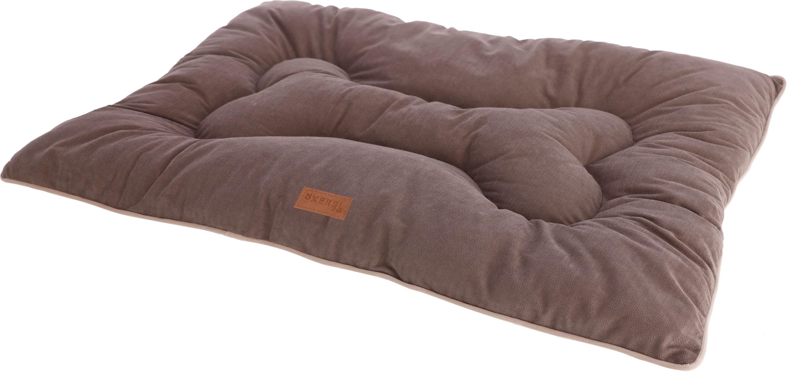 kerbl-pet-liegekissen-benno-braun-100-x-75-cm-chenille-stoff-f-r-gro-e-hunde image 1