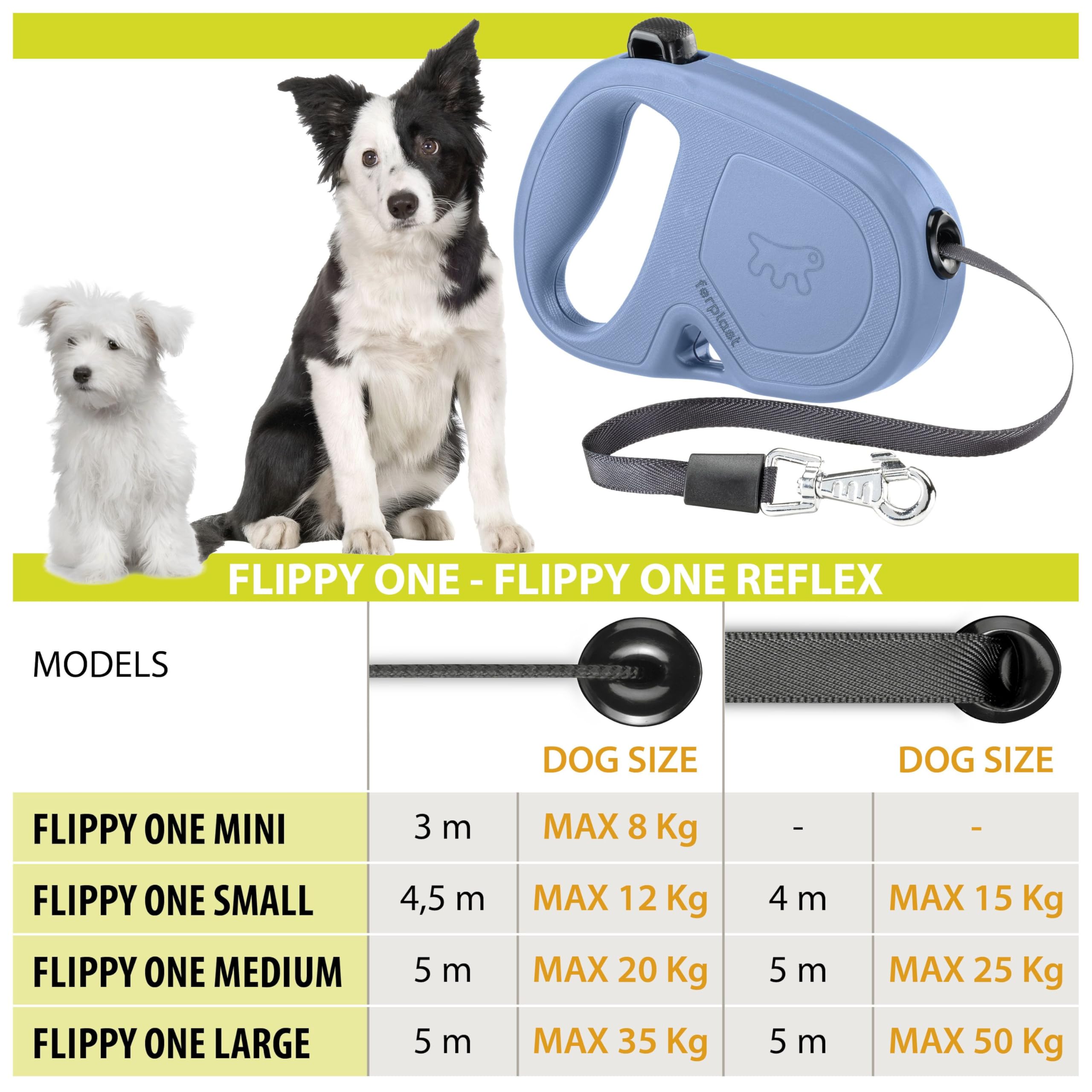 ferplast-flippy-one-rollleine-kordel-5-m-f-r-gro-e-hunde-bis-35-kg-schwarz image 5