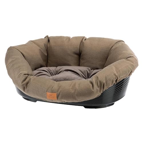 ferplast-sofa-4-tweed-hunde-und-katzenbett-mit-kissen-kunststoffkorb-64-x-48-x-h image 6
