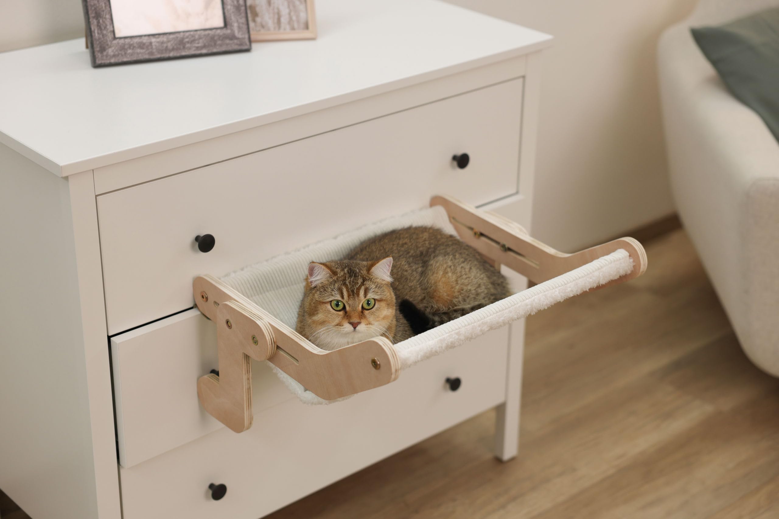 kerbl-pet-h-ngematte-nap-f-r-katzen-wei-49-5-x-43-cm-holzgestell image 2